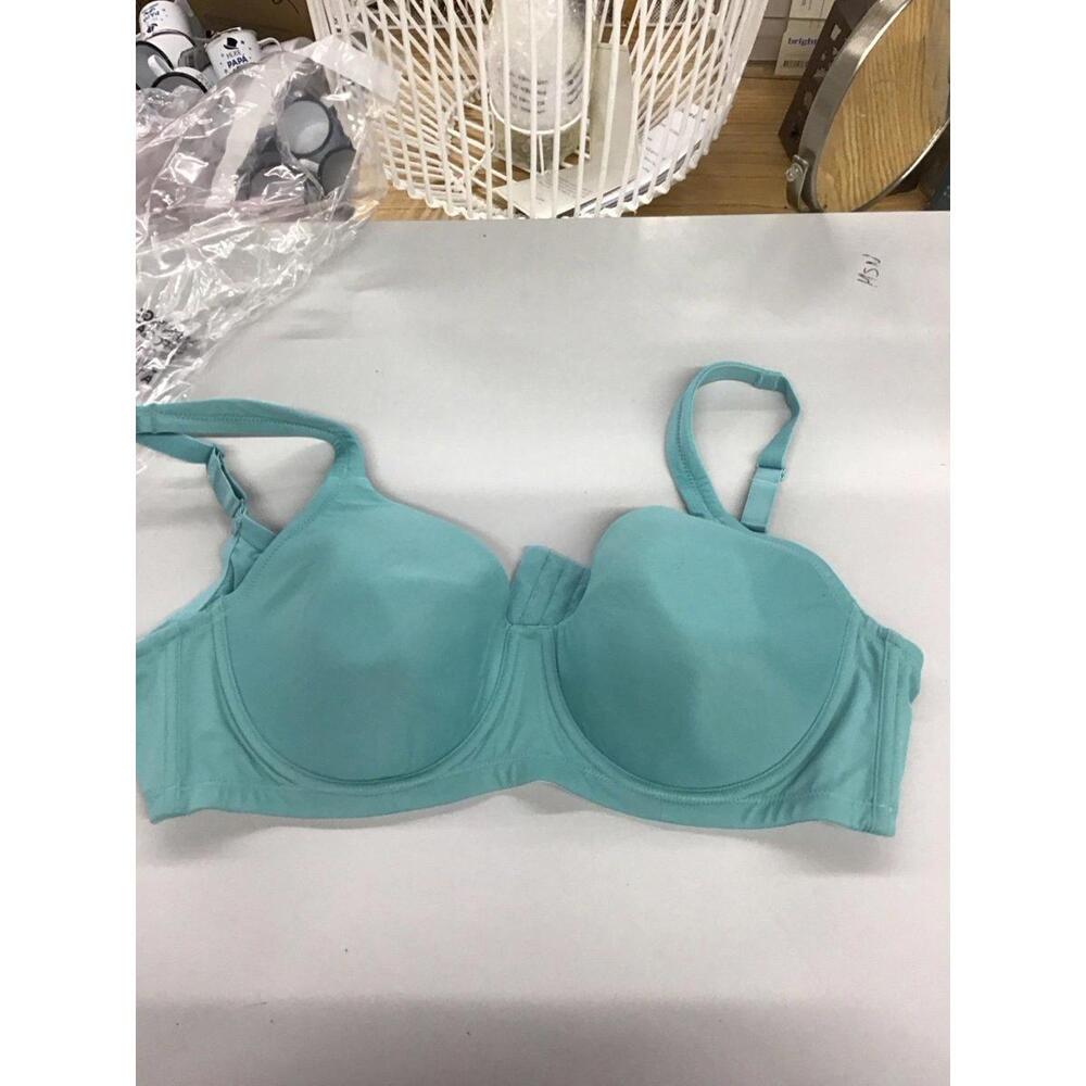 Leading lady size 42D teal bra underwire smoothing new from HSN
